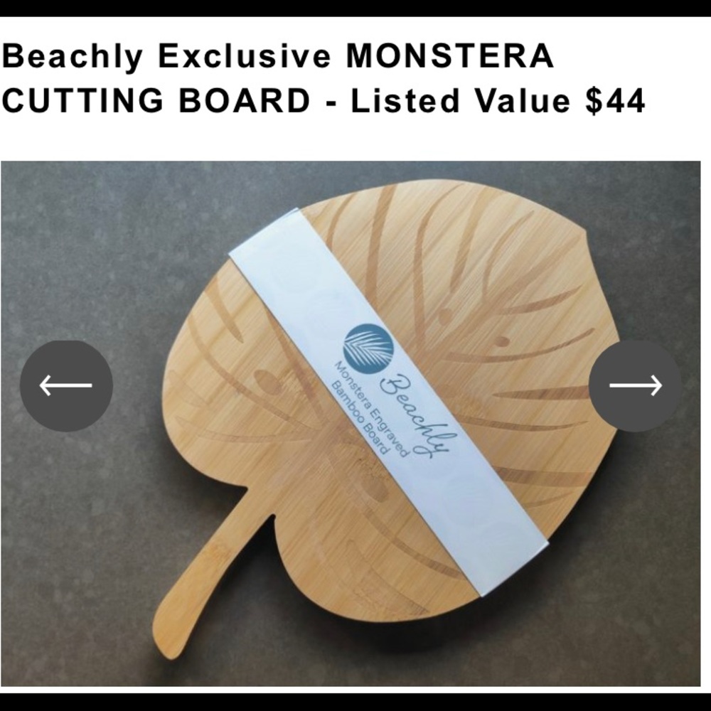 Beachly: The Monstera Cutting Board
Carved of natural bamboo.